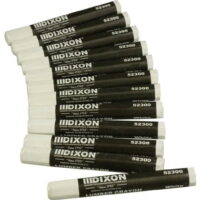 dixon 52300 lumber marking crayons, white, 12-pack