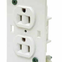 Mobile Home/RV Wirecon White Standard Wall Receptacle