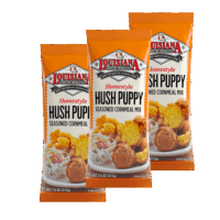 Louisiana Fish Fry Hush Puppy Seasoned Cornmeal Mix 7.5 oz - Pack of 3