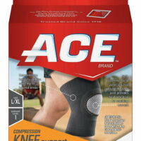 ACE Brand Compression Knee Support, L/XL, Breathable