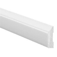 Inteplast Building Products 227386 0.37 x 1.31 in. 7 ft. Crystal White Pre-Finished Polystyrene Interior OG Stop Molding