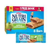 Nutri-Grain Soft Baked Breakfast Bars, Apple Cinnamon, 8 Ct, 10.4 Oz, Box