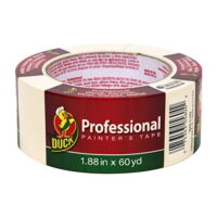 Duck Brand 1361966 Professional Painter's Tape, 1.88 Inches by 60 Yards, Beige, Single Roll