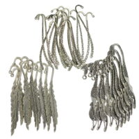40 Pieces Metal Bookmark Silver Bookmark Hook Mermaid Pattern