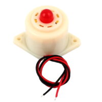 Unique Bargains DC 24V Red Light Flash Intermittent Sound Beep Alarm Electronic Buzzer