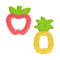 Dr. Browns AquaCool Water-filled Baby Teether, Pineapple and Apple 2-pack