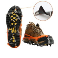 Ice Snow Shoes Grips Traction Cleats Grippers Crampons for Outdoor Walking Hiking Camping Mountaineering Climbing Hunting (Shoes not included)