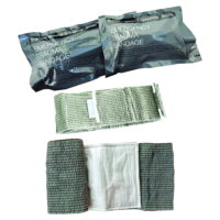 2 Pieces Trauma Bandage 6' Emergency Military Style Battle Wound Dressing First Aid