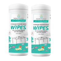 2-Pack MomRemedy Eco-Friendly and Non-Toxic Hydrogen Peroxide Wipes for All-purpose Cleaning & Stain Removal - 30CT