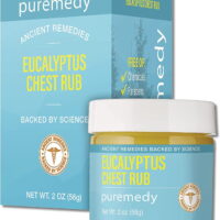 Puremedy Eucalyptus Chest Rub All Natural Salve Balm Helps Promote Deep Breathing and Relaxation for Cold, Congestion, Safe for Adults, Kids, 2 oz (Pack of 1)