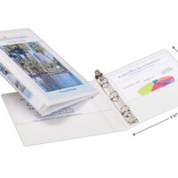 Avery Mini Durable View Binder, 1/2' Round Rings, 100-Sheet Capacity, 5-1/2' x 8-1/2' White (27726)