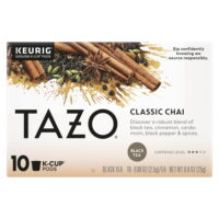 TAZO Classic Chai Black Tea, Caffeinated, Tea Bags 10 Ct