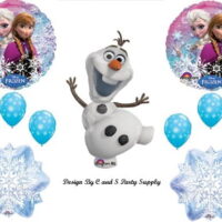 1 X Frozen Olaf #2 Snowman Disney Movie BIRTHDAY PARTY Balloons Decorations Supplies
