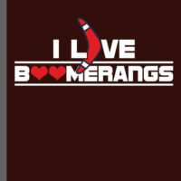 I love Boomerangs : Boomerang Sports Athletic Wind Game Competitive Sports Gift For Boomerang Sports Player and Sports Lovers notebooks gift (6'x9') Dot Grid notebook to write in (Paperback)