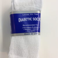 Creswell 3 Pairs Of Mens White Diabetic Crew Socks 10-13 Size