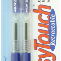 Pilot EasyTouch  Medium Retractable Ball Point Pens, Blue 2 ea (Pack of 4)