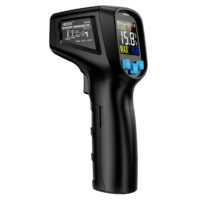 MESTEK 50~600 Handheld Non Digital LCD Infrared Thermometer Industrial IR Temperature Tester Pyrometer with Adjustab