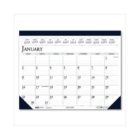 Recycled Two-Color Monthly Desk Pad Calendar 18.5 x 13, 2022