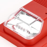 EBTOOLS Fire Alarm Alert System, Sound ,Sound & Light Fire Alarm Warning Strobe Horn Alert Safety System Sensor for Home Office Hotel