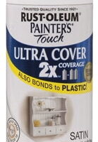 2PK-Rust-Oleum Painters Touch 2x Spray Paint, 12 Oz, Satin Blossom White