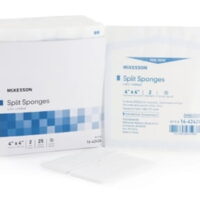 I.V. / Drain Split Dressing, 4 X 4 Inch, IV Dressing, Sterile, McKesson  - Box of 50