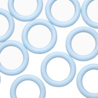 25pcs Powder Blue O-Ring For Licorice Leather 2x12mm/pack (4-pack Value Bundle), SAVE $3