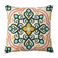 Better Homes & Gardens Medallion Outdoor Throw Pillow, 19' x 19', Multi-Color
