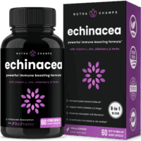 NutraChamps Echinacea Goldenseal 1000mg with Elderberry, Vitamin C, Zinc & Ginger | Immune Boost Vegan Echinacea Capsules with Goldenseal Root & BioPerine for Absorption | Echinacea Root Supplement
