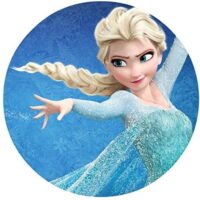 Frozen 12 Cupcake Toppers Elsa Edible Cake Image Topper Sheet  - 2.5 Inch (12 Toppers)