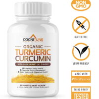Organic Turmeric Curcumin (95% Curcuminoids)+Ginger & Bioperine; Potent Anti-Inflammatory & Antioxidant, 1425mg