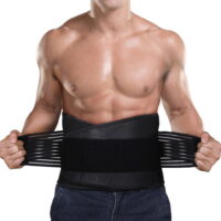 Back Brace Lower Back Pain Strap Decompression Back Belt with Lumbar Support Workout Compression Abdominal Brace Neoprene Waist Trimmer for Men Women Sciatica Scoliosis Lifting