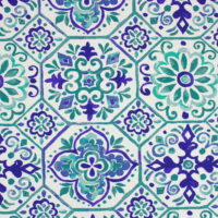 Better Homes & Gardens 100% Cotton Tile Teal, 2 Yard Precut Fabric