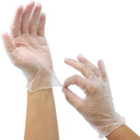 Safe Handler Multi-purpose, Powder Free, Latex Free Disposable Vinyl Gloves, One Size Fits Most (Pack-100)
