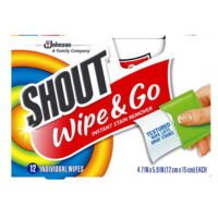 Shout Wipe & Go, Instant Stain Remover, 12 Wipes, Pack of 3