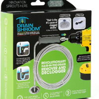 DrainShroom Drain Snake Tub and Sink Auger and Clog Fixer