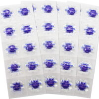 Plak Smacker Chewable Disclosing Tablets Shows Plaque On Teeth - Pack of 8.  Total 80 Tablets