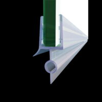 SUNNY SHOWER Fit 1/4' Frameless Shower Door Sweep Bottom Seal Wipe Drip Rail 28'  JT-298-28-5