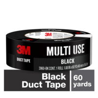 3M Duct Tape, 1.88 in x 60 yd, Black, 1 Roll/Pack