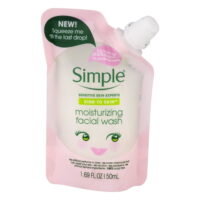 Simple Kind To Skin Moisturizing Facial Wash Squeeze Me Pouch (Travel Size)-  8 PACK