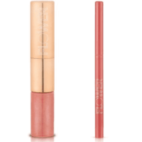 Flower Cosmetics Mix N&apos; Matte Lip Duo, Melon Kiss & Flower Cosmetics Petal Pout Lip Liner, Rose