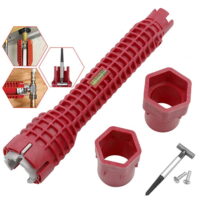8-In-1 Multi-Purpose Plumbing Tool Multifunctional Repair Installation Hand Tools For Toilet Bowl/Sink/Bathroom/Kitchen Plumbing Removal
