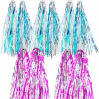 5 Piars Kids Bicycle Tassel Ribbon Children Scooter Bike Handlebar Streamers Bicycle Grips Colorful Tassel Decoration for Boys and Girls