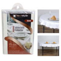 Table Cover Crystal Clear Vinyl Heavy Duty Tablecloth Spill Protector 70' Round