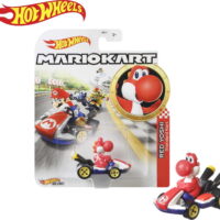 Hot Wheels Mario Kart Red Yoshi Super Character Car Diecast 1:64 Scale