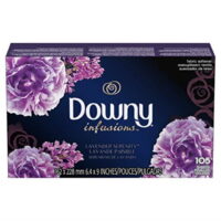 Downy Infusions Lavender Serenity Fabric Softener Dryer Sheets, 105 Count