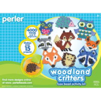 Perler Woodland Creatures Deluxe Box Fused Bead Kit, Ages 6 and up, 4004 Pieces