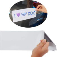 12 Pack Blank Magnetic Car Signs, Non-Adhesive Magnet Whiteboard Sheet, 12 x 4 inch