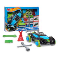 Just Play Hot Wheels Ready-to-Race Car Builder Set, Super Blitzen, Kids Toys for Ages 3 up