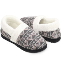 Bergman Kelly Warm Knit House Slippers for Women (Arctic Love Collection - Booties Style), US Company