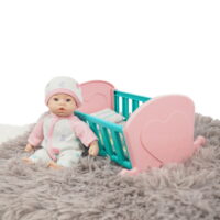Madame Alexander 8 inch LiL Cuddles Baby Doll Crib Set